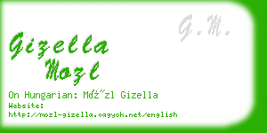 gizella mozl business card